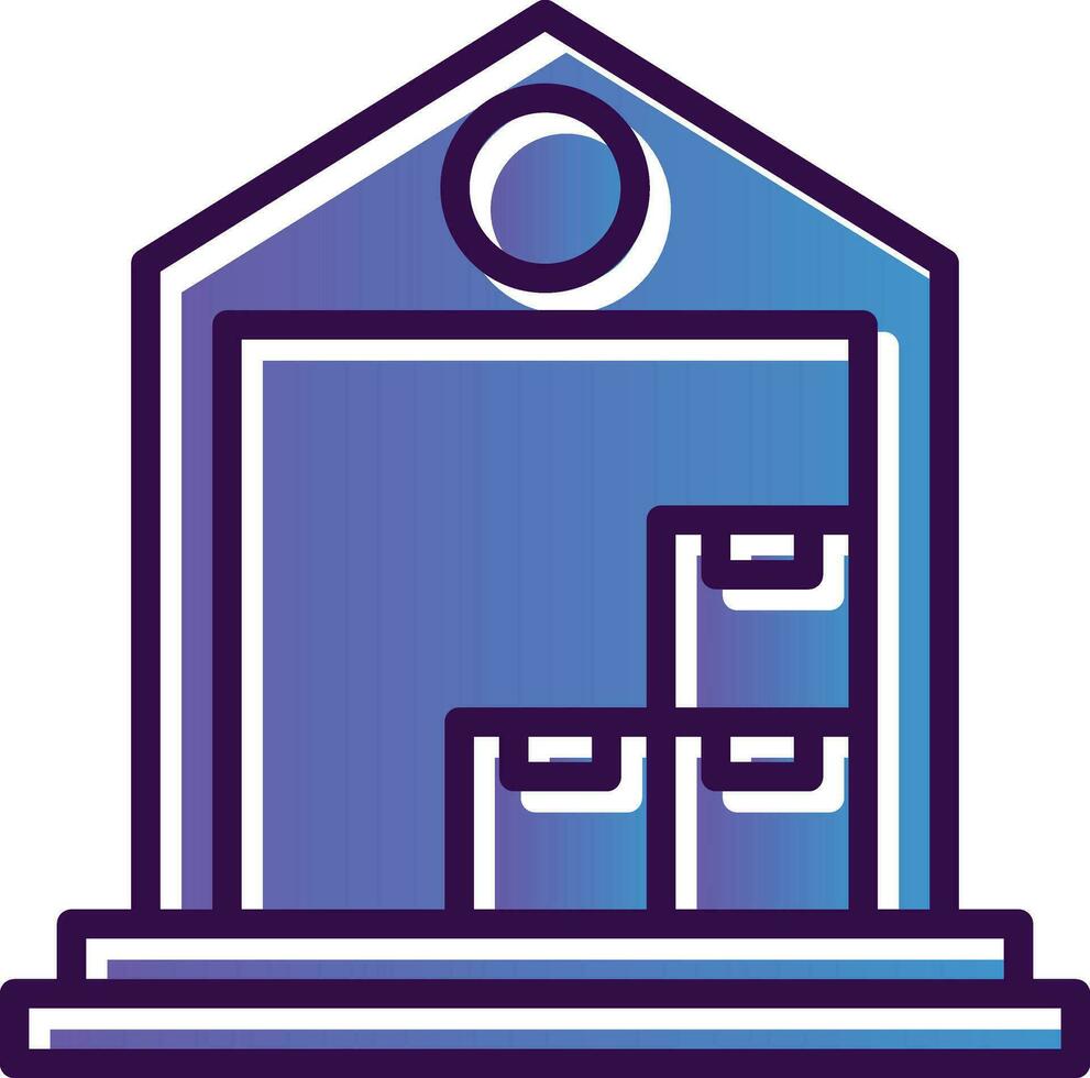 Warehouse Vector Icon Design