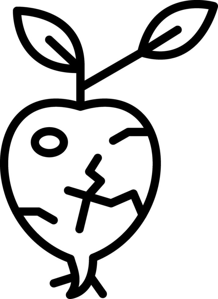 Kohlrabi Vector Icon Design