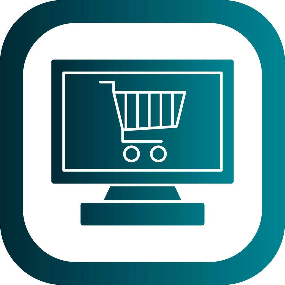 Online shopping Vector Icon Design