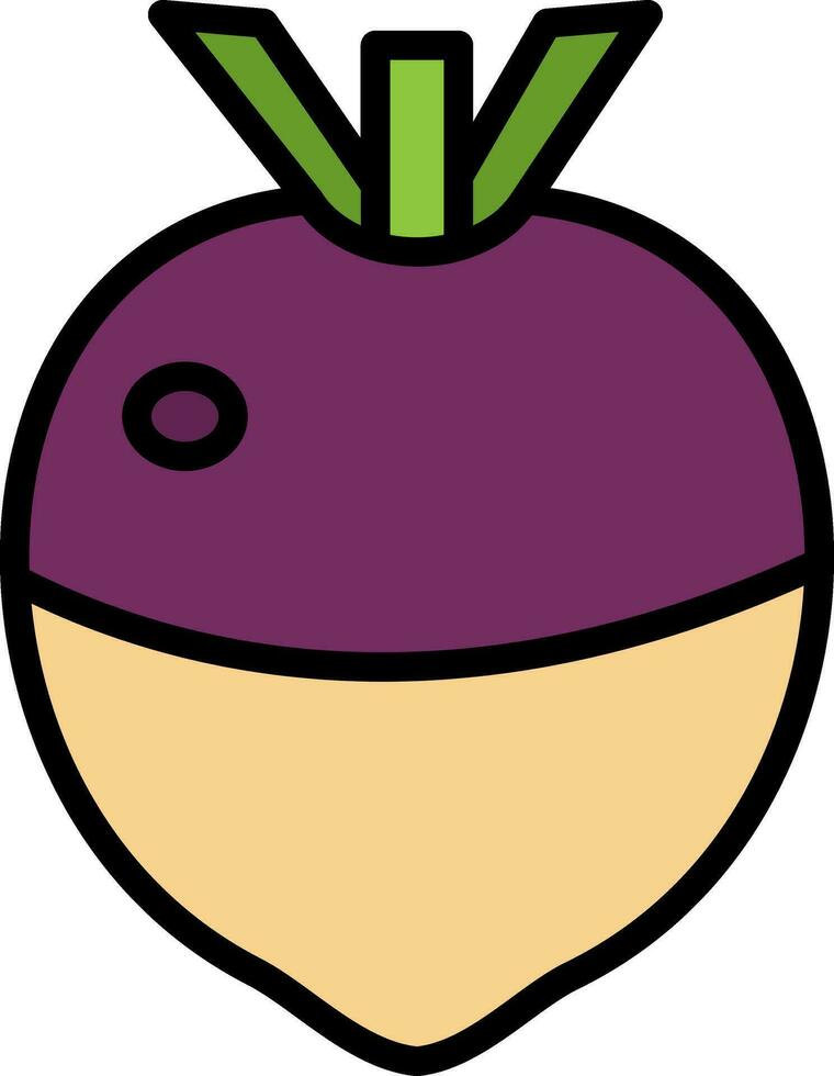 Rutabaga Vector Icon Design