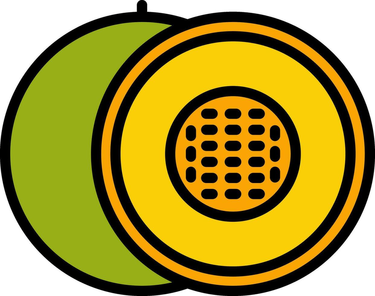 melón vector icono diseño