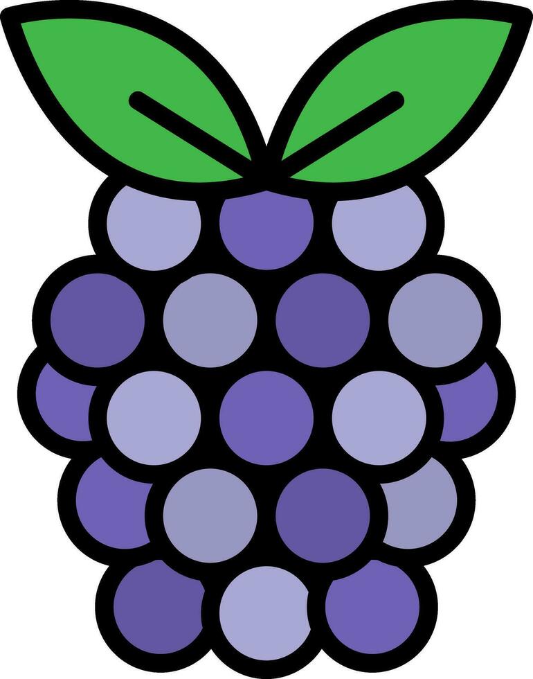 Raspberry Vector Icon Design