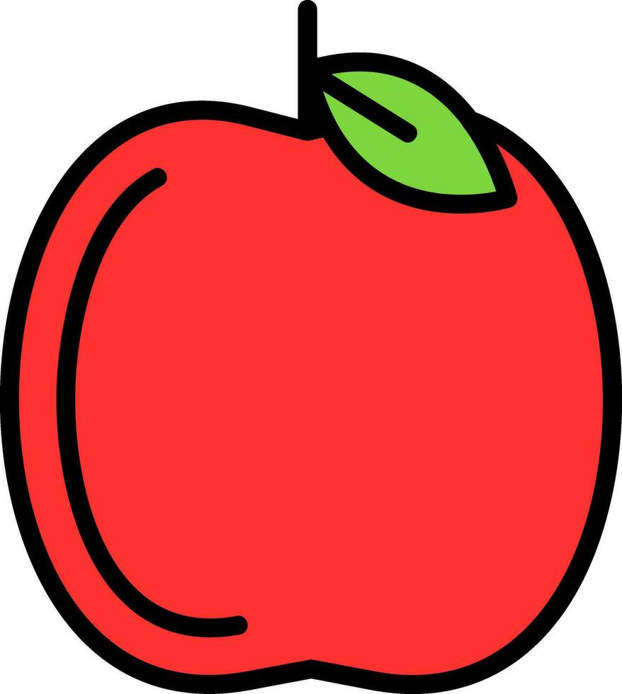 diseño de icono de vector de manzana