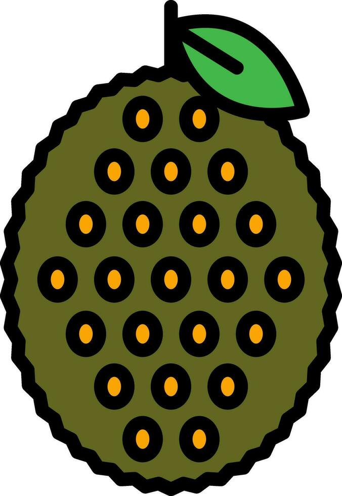 Jackfruit Vector Icon Design