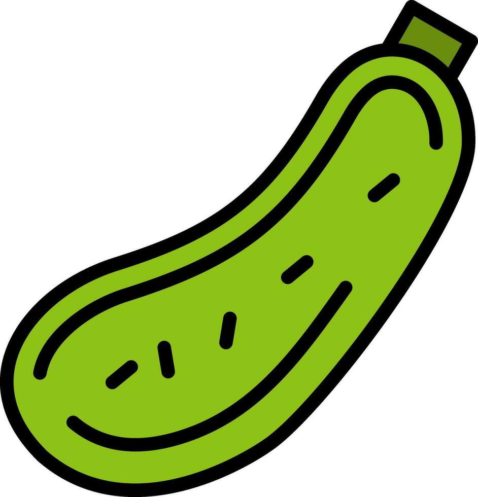 CourgetteZucchini Vector Icon Design