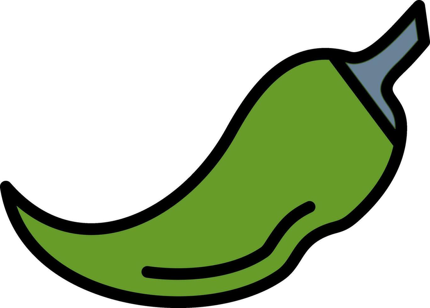 verde chile vector icono diseño