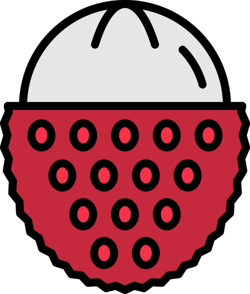 Lychee Vector Icon Design