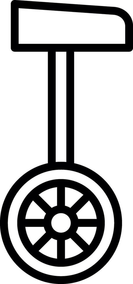 Unicycle  Vector Icon Design