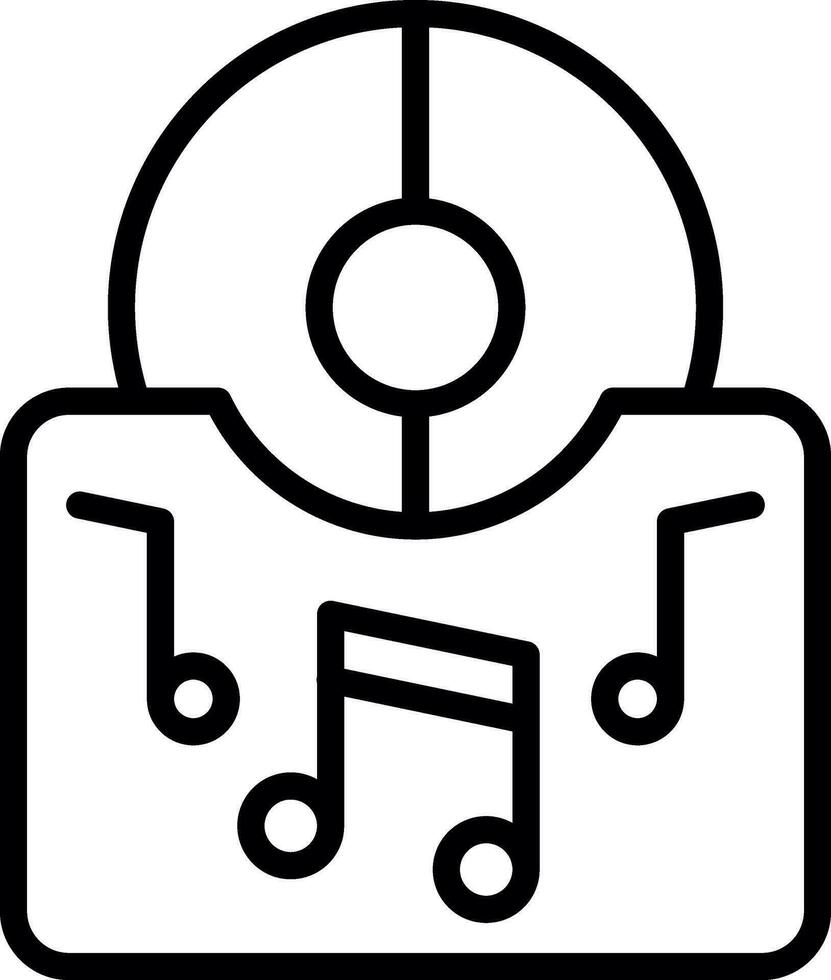 música álbum vector icono diseño