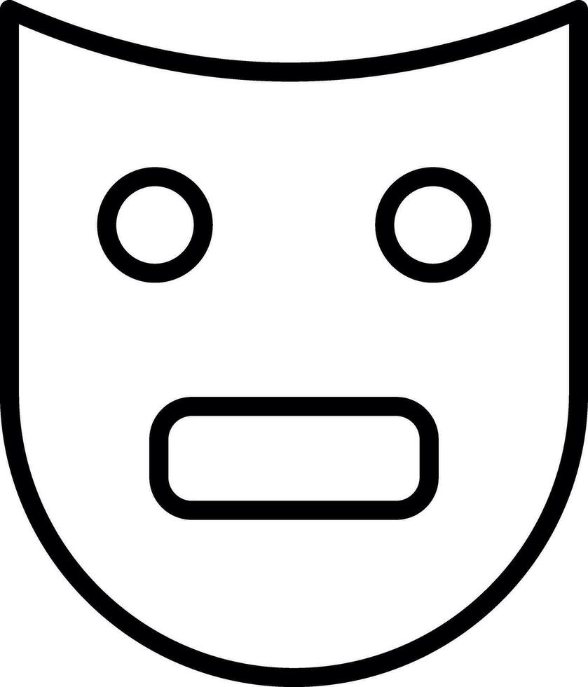 Theatre Mask  Vector Icon Design