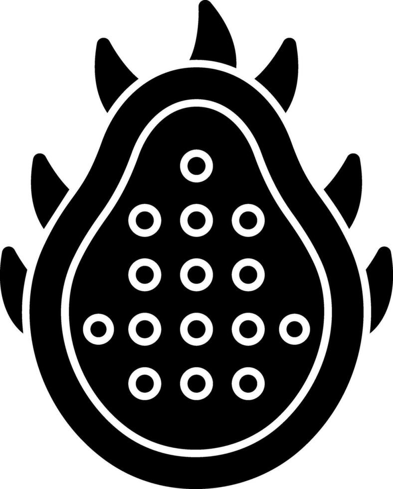 Dragon Fruit Vector Icon Design