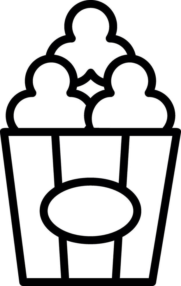 palomitas de maiz vector icono diseño