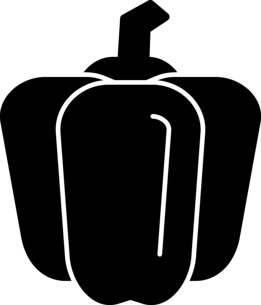 Bell Pepper Vector Icon Design