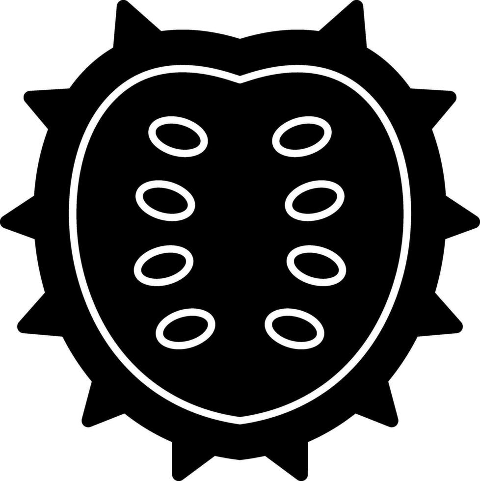guanábana vector icono diseño
