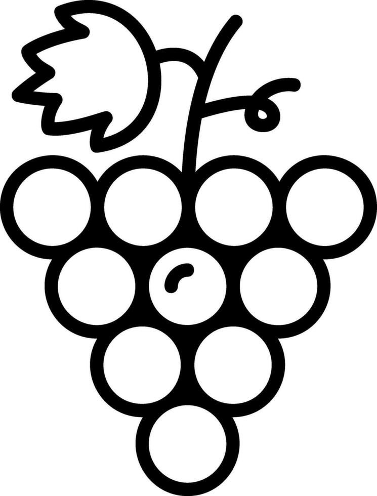 Grapes Vector Icon Design