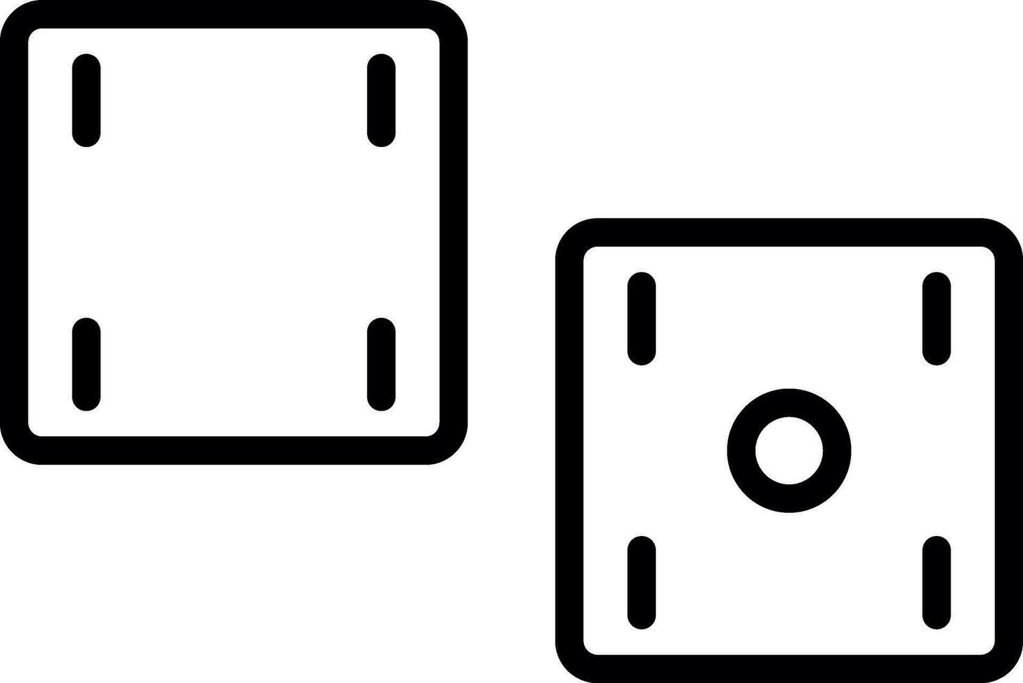 Dices  Vector Icon Design