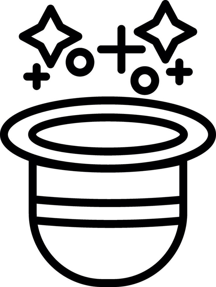 Magic Hat  Vector Icon Design