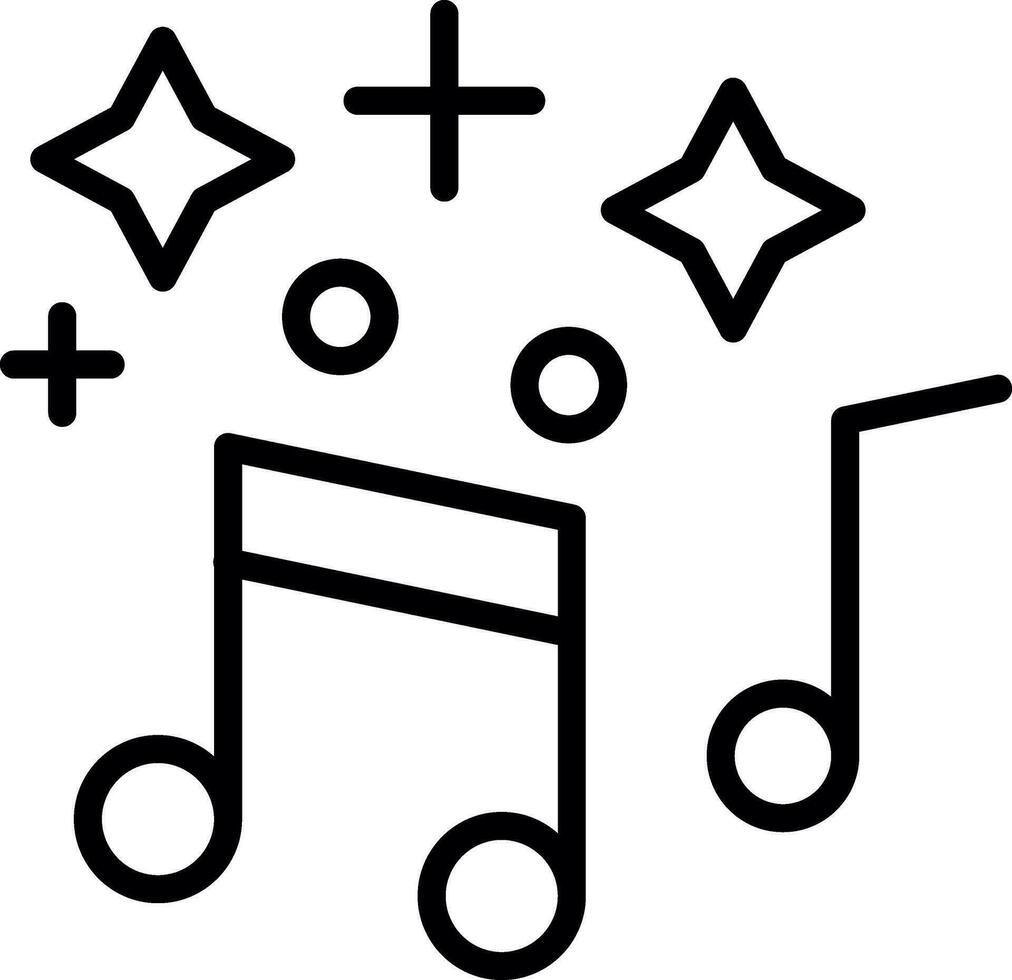 Musical Notes  Vector Icon Design