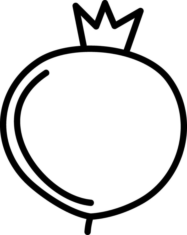 Pomegranate Vector Icon Design