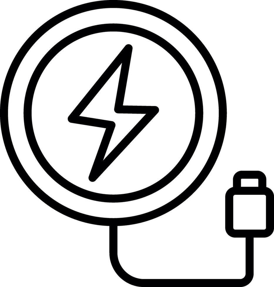 Wireless Charger  Vector Icon Design