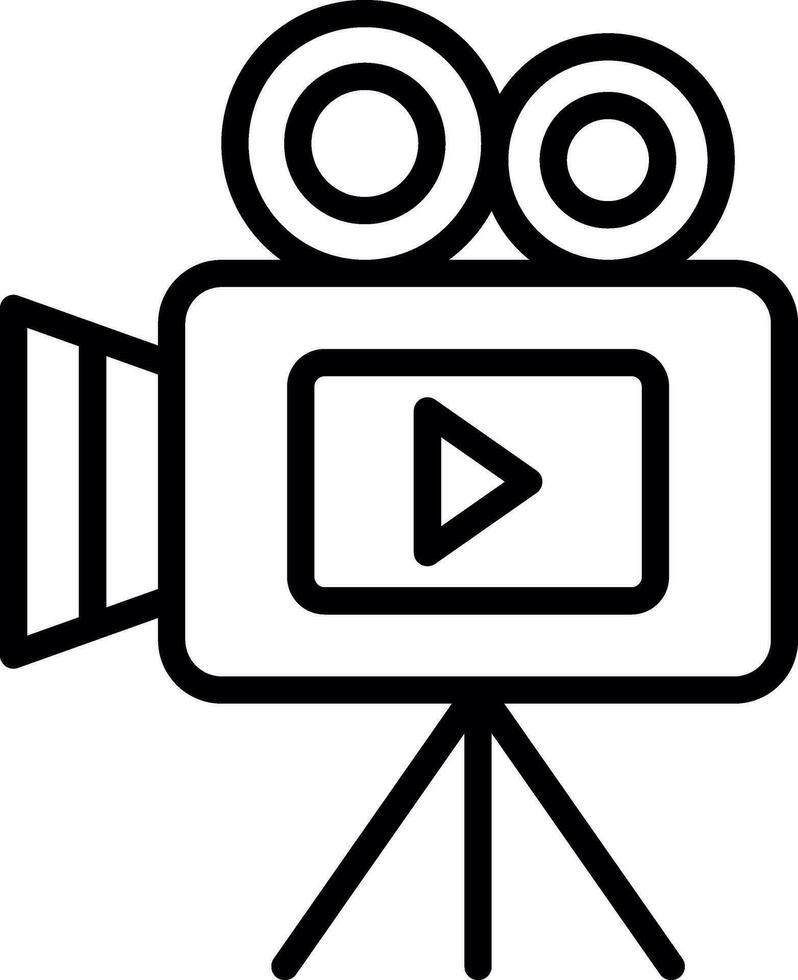 vídeo película vector icono diseño