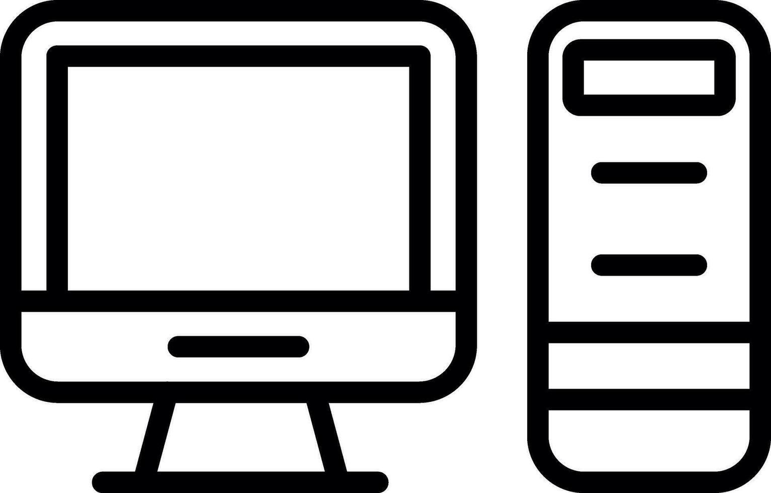 PC  Vector Icon Design