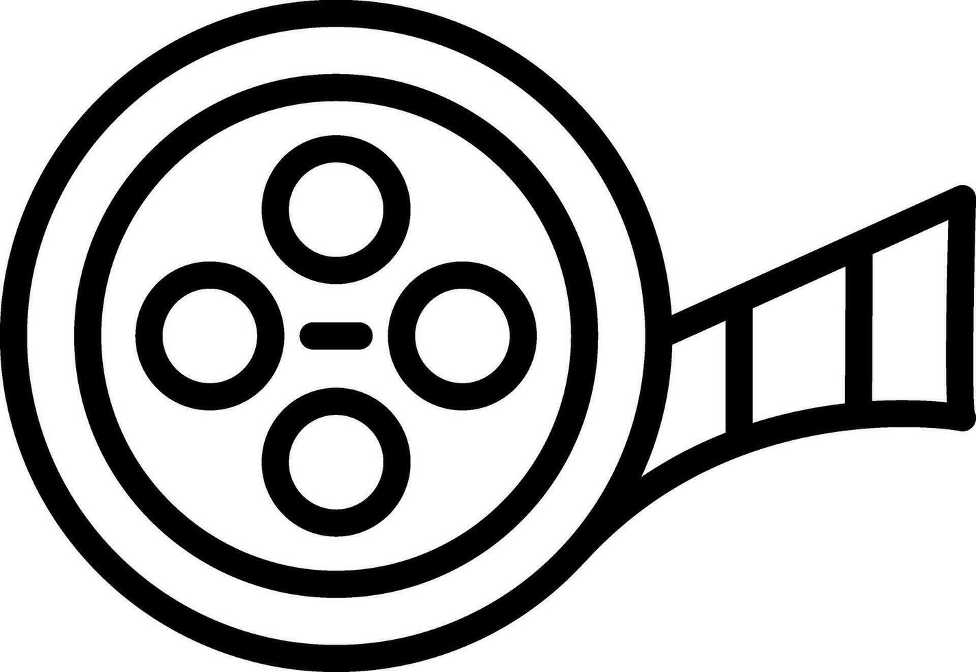 Movie Reel  Vector Icon Design