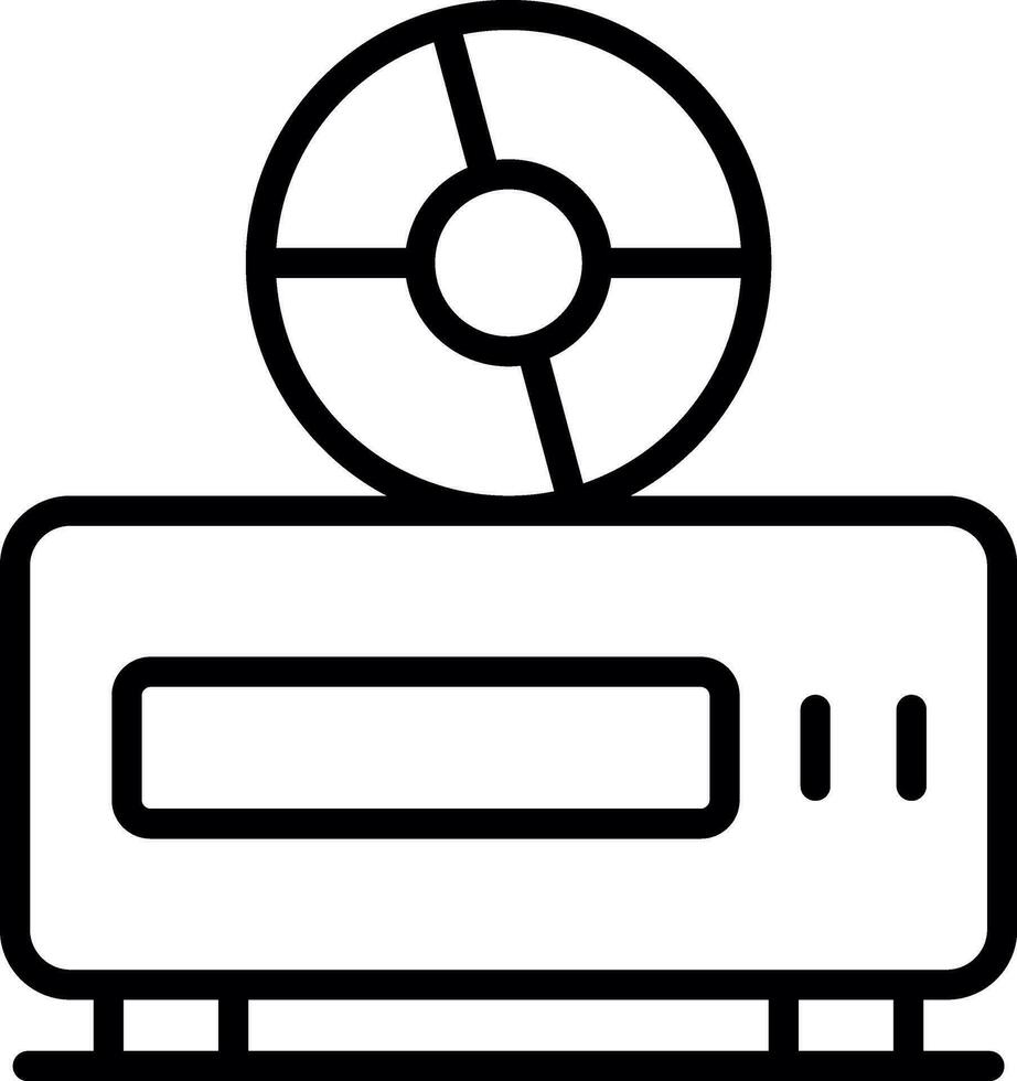Dvd Player  Vector Icon Design