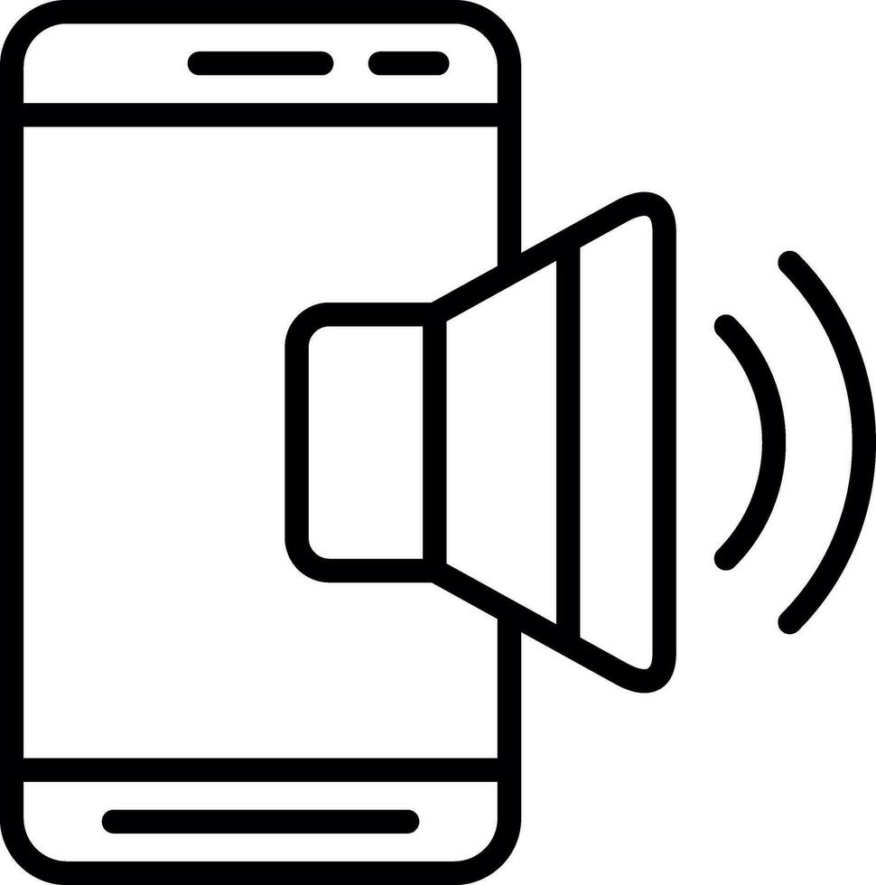 Mobile Sound  Vector Icon Design