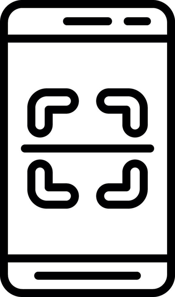 Mobile Scanner  Vector Icon Design