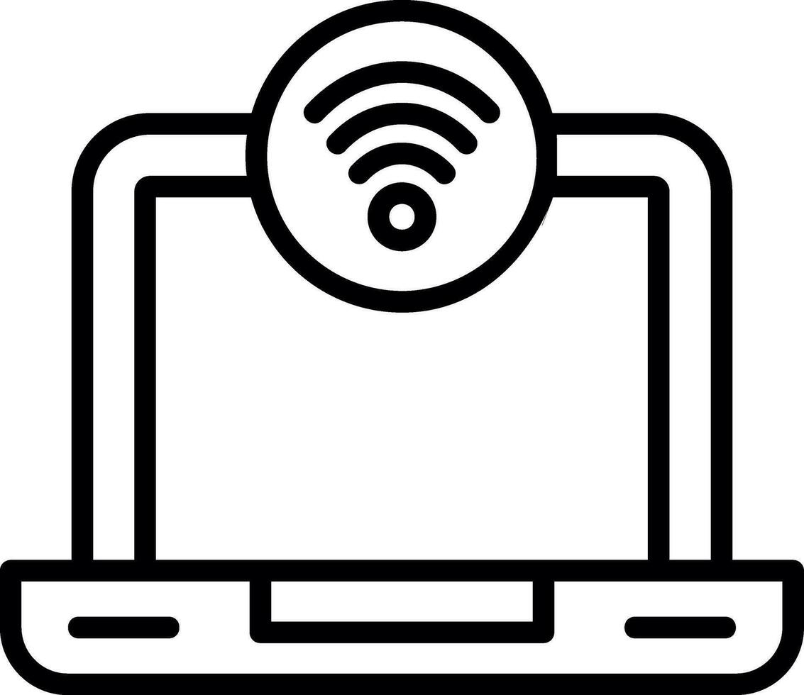 Wifi señal vector icono diseño