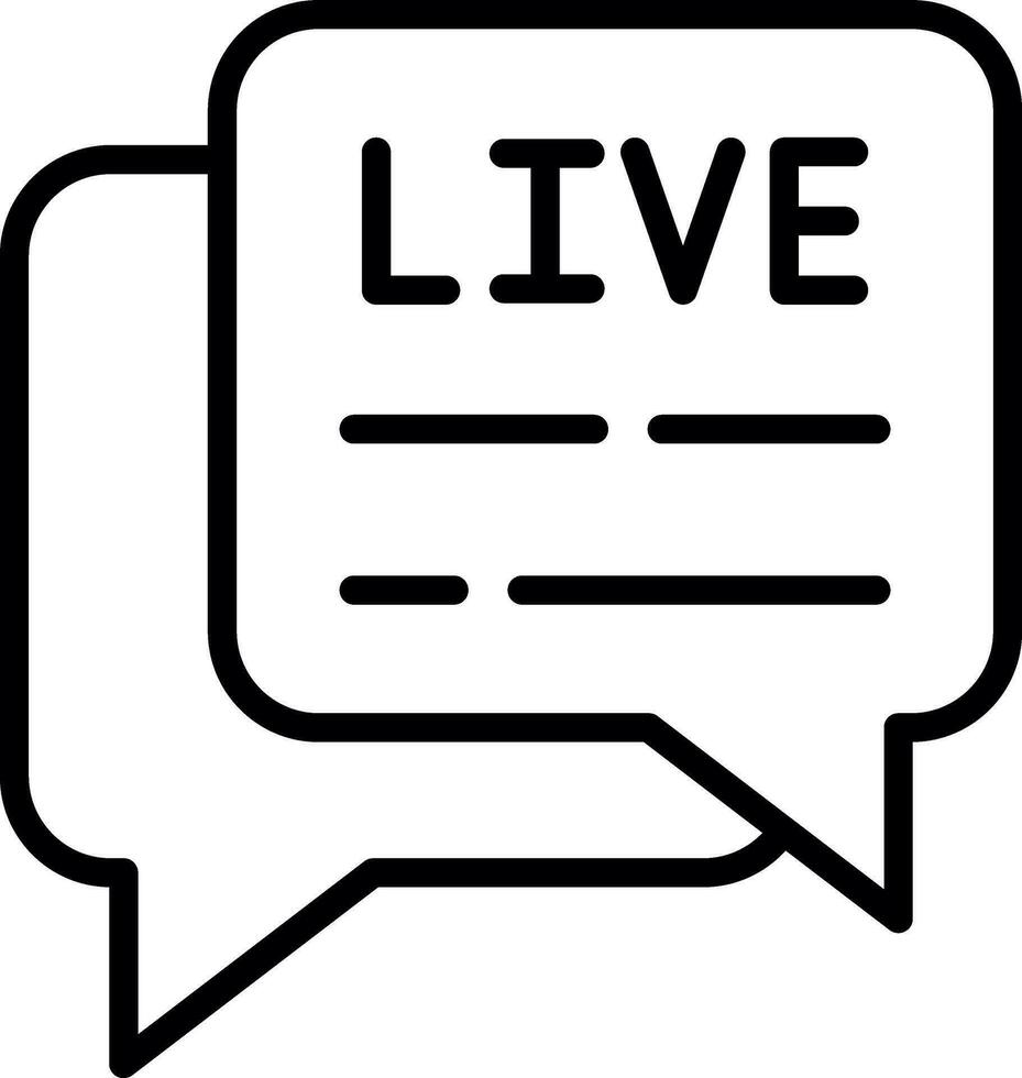 Live Chat  Vector Icon Design
