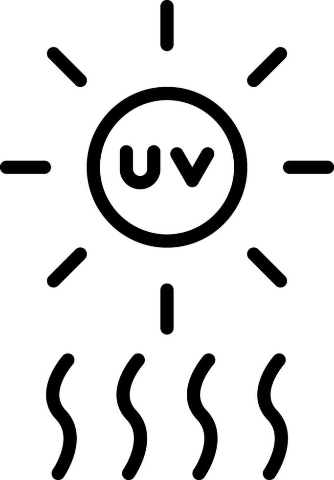 uv vector icono diseño