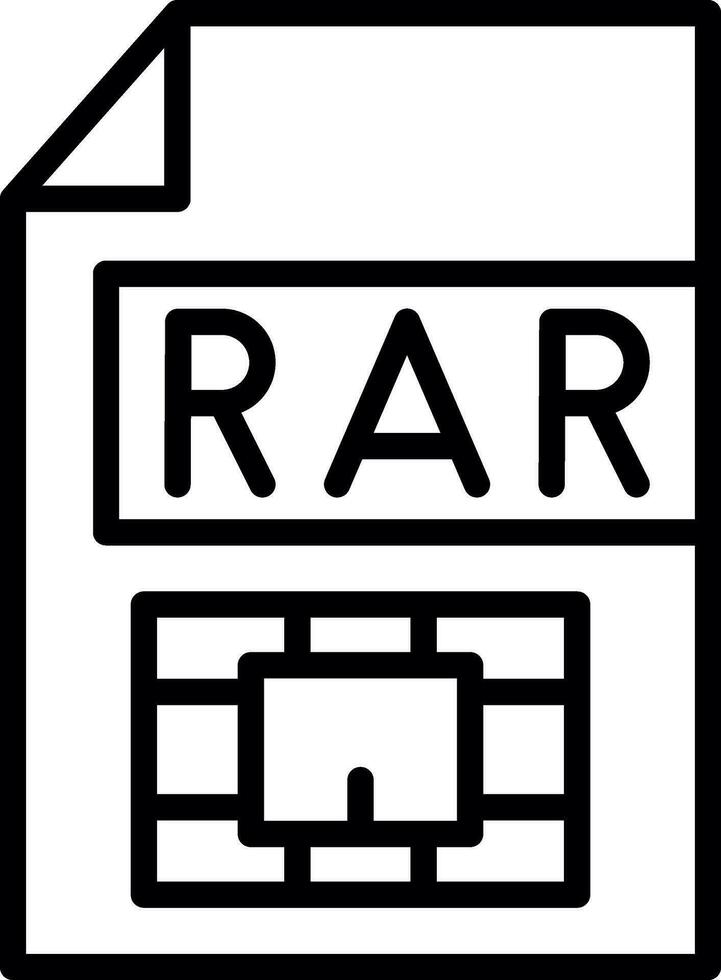 Rar  Vector Icon Design