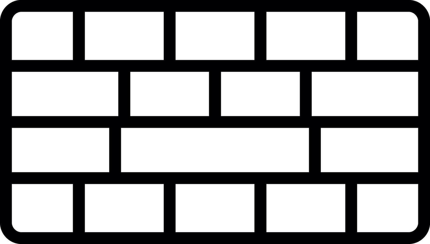 Brickwall  Vector Icon Design