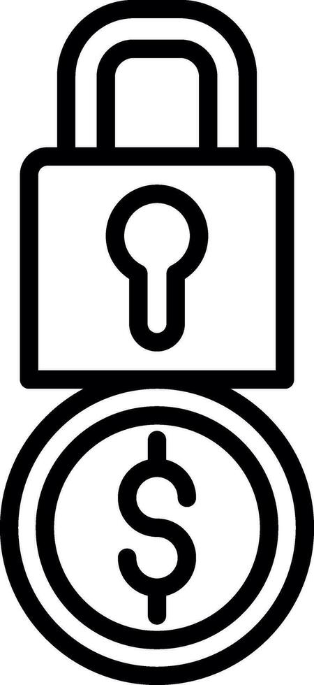 Locked Vector Icon Design