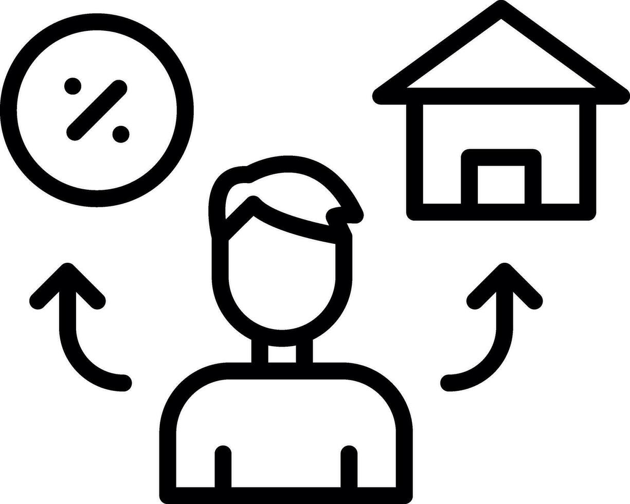 Mortgage Vector Icon Design