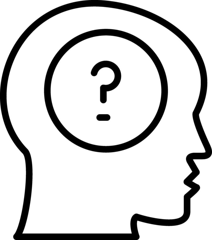 Mental Disorder Vector Icon Design