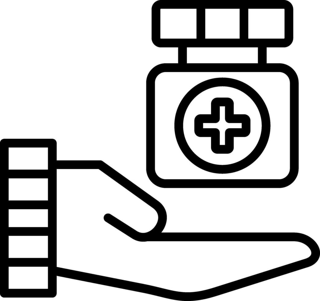 medicamentos vector icono diseño