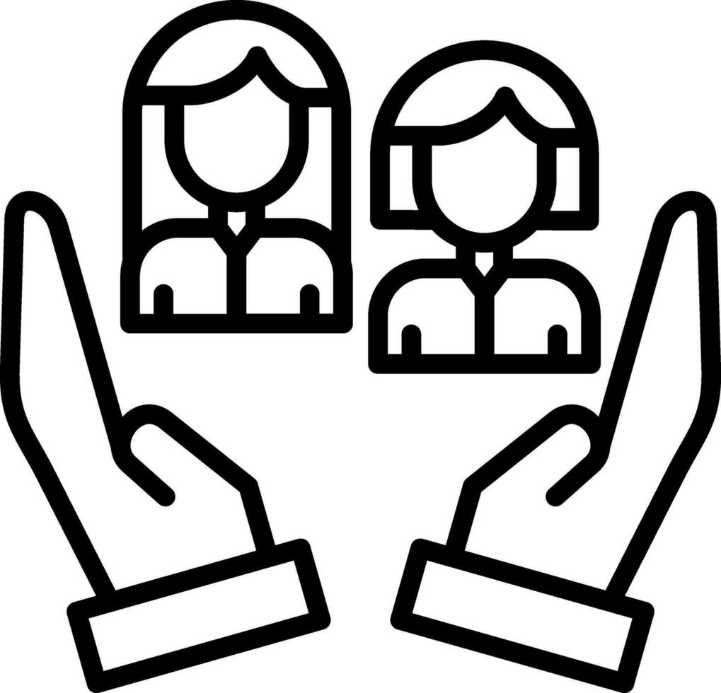 Social Worker Vector Icon Design