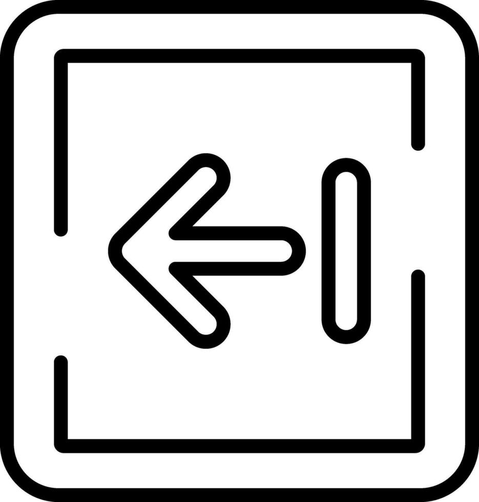 izquierda flecha vector icono diseño