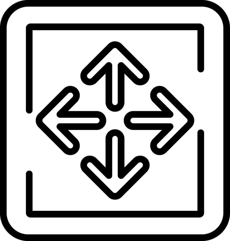 Expand Arrows Vector Icon Design