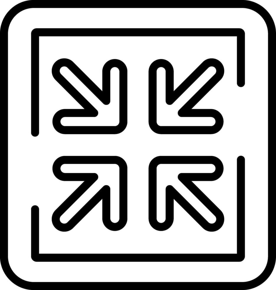 Shrink Vector Icon Design