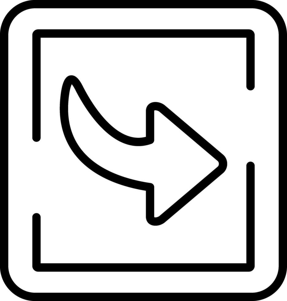 Down Right Arrow Vector Icon Design
