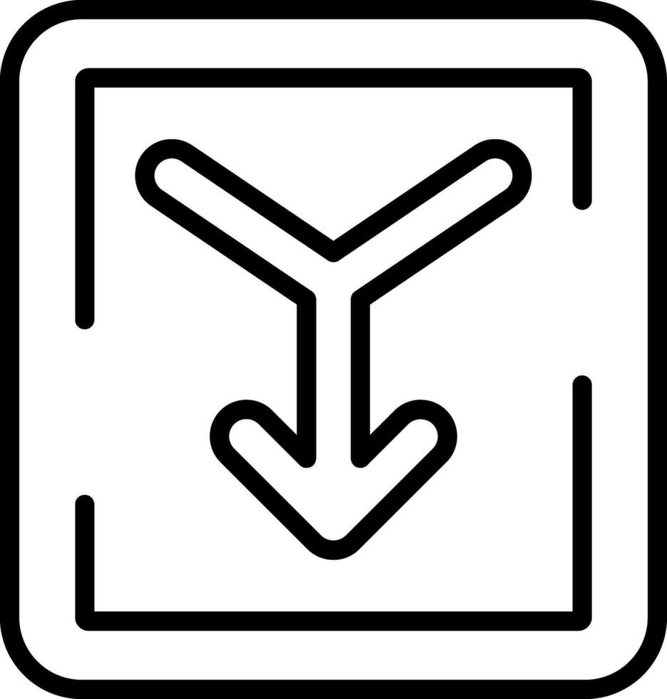 Merge Vector Icon Design