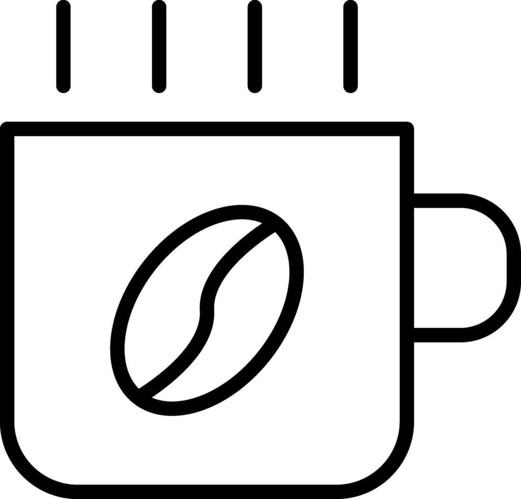 Hot Coffee Vector Icon Design