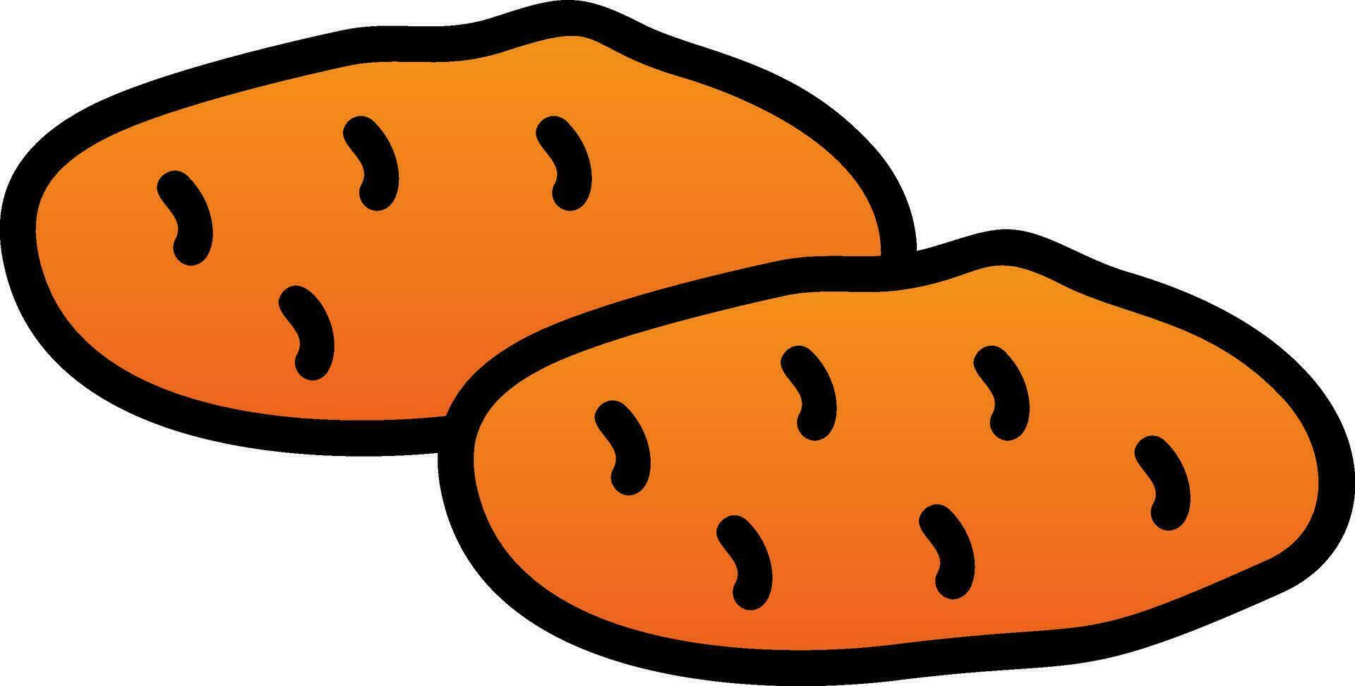 Potatoes Vector Icon Design
