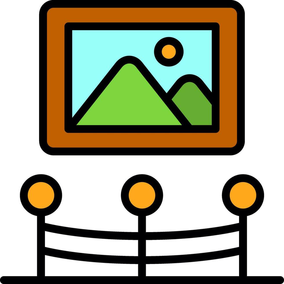 Art Gallery  Vector Icon Design