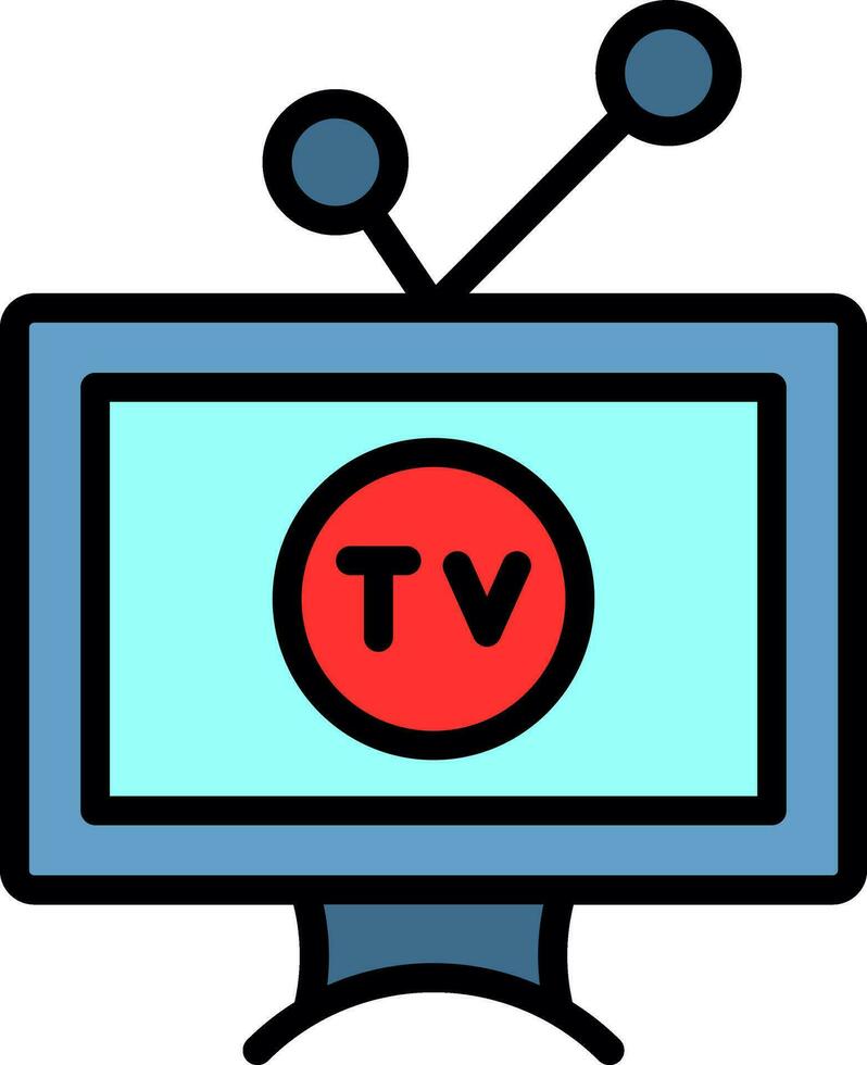 Television  Vector Icon Design