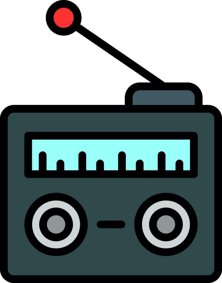 radio vector icono diseño